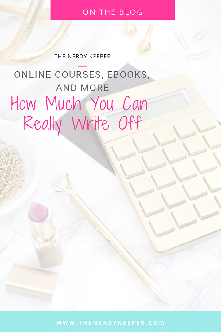 Online Courses, Ebooks, and More - How Much You Can Really Write Off