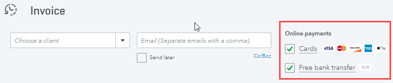 Quickbooks Online Payments